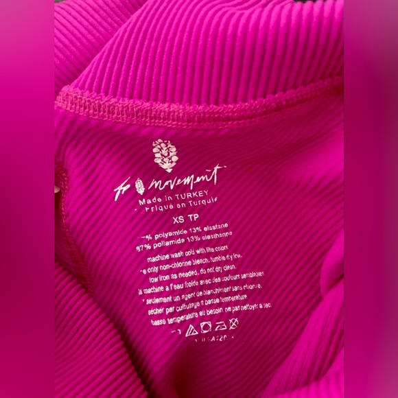 $70 MSRP NWT Free People Free Throw 7/8 Pink Leggings in Mexican Sage - Picture 4 of 8